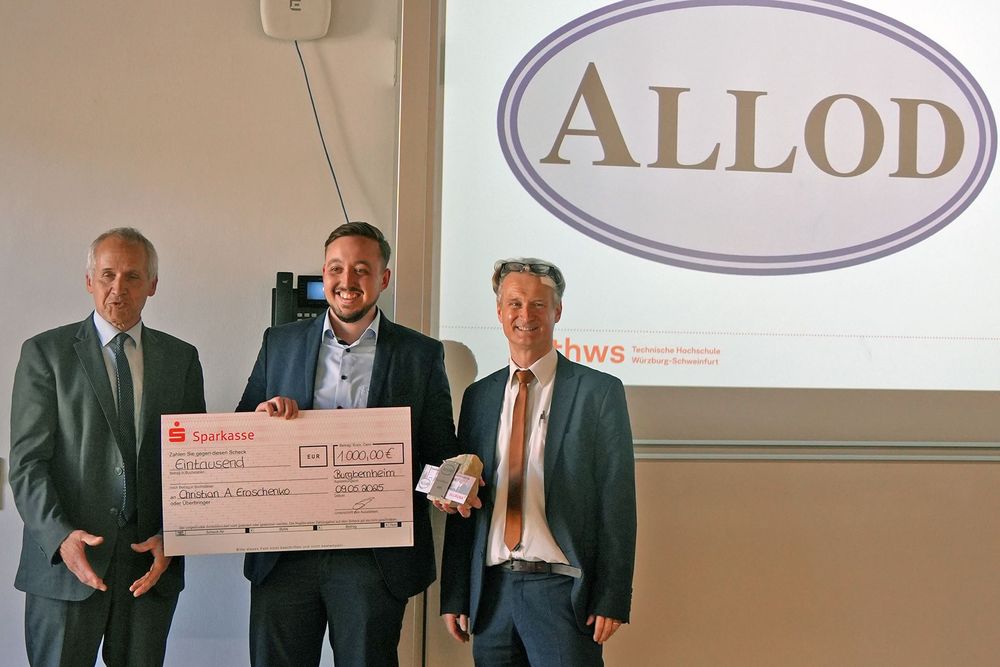 ALLOD Award at the Würzburg-Schweinfurt University of Applied Sciences